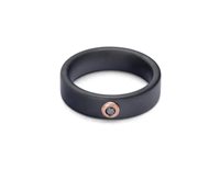 Anello Baraka Uomo in Ceramica Diamante Black AN372201RODN250005